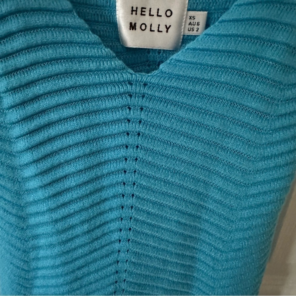 Blue Knit Dress - Picture 10 of 15